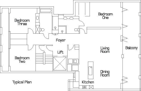 Apartment Plan - make sure yours is dimensionsed and shows what's included in your contract.